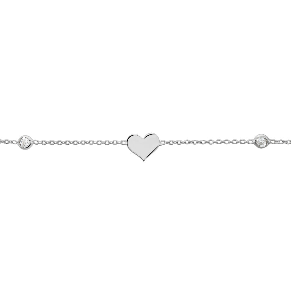 Bracelet Rana Argent Blanc Oxyde De Zirconium - Bracelets chaînes Femme | Marc Orian
