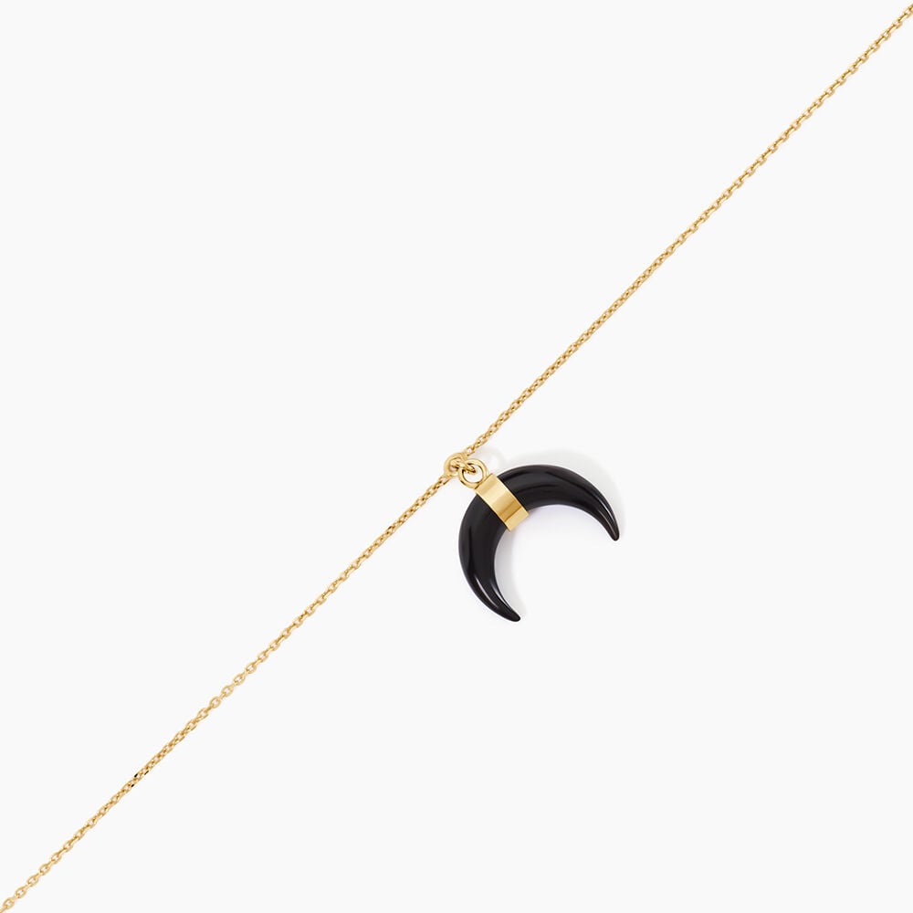 Bracelet Solange Or Jaune Onyx - Bracelets cha&icirc;nes Femme | Marc Orian