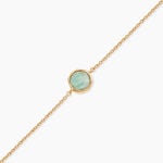 Bracelet Plaqu&eacute; Or Neassa Amazonite - Bracelets Medailles Femme | Marc Orian