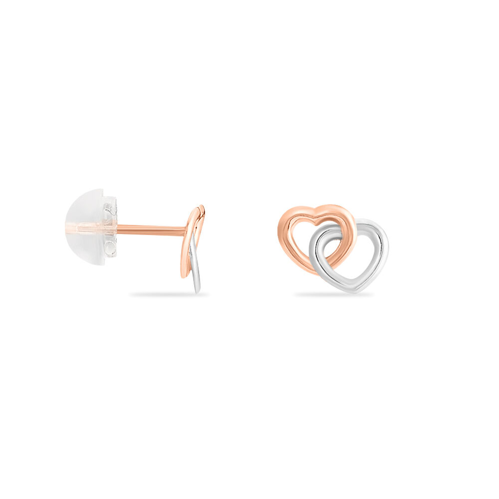 Boucles D'oreilles Puces Donna Coeurs Ajoures Or Rose - Puces Femme | Marc Orian