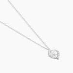 Collier Or Blanc Lydia Oxydes De Zirconium - Colliers avec pierres Femme | Marc Orian