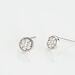 Boucles D'oreilles Puces Pastille Serti Clos Or Blanc Oxyde - Puces Femme | Marc Orian