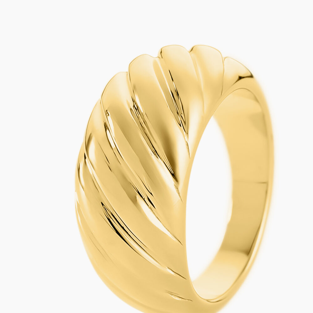 Bague Nemee Acier Jaune - Bagues dorées Femme | Marc Orian