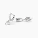 Cr&eacute;oles Duchesse Argent Blanc Oxyde De Zirconium - Cr&eacute;oles Femme | Marc Orian