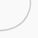 Cha&icirc;ne Capucin Or Blanc Maille Marine Plate - Chaines Femme | Marc Orian