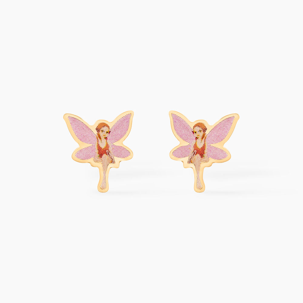Boucles D'oreilles Puces Feerie Or Jaune - Puces Enfant | Marc Orian