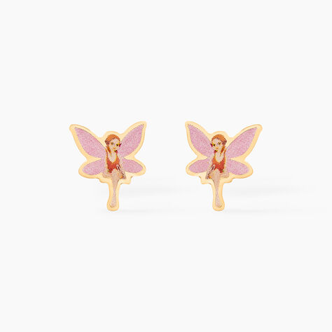 Boucles D'oreilles Puces Feerie Or Jaune - Puces Enfant | Marc Orian
