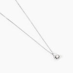 Collier Vrille Accompagnee Or Blanc Diamant - Colliers avec pierres Femme | Marc Orian