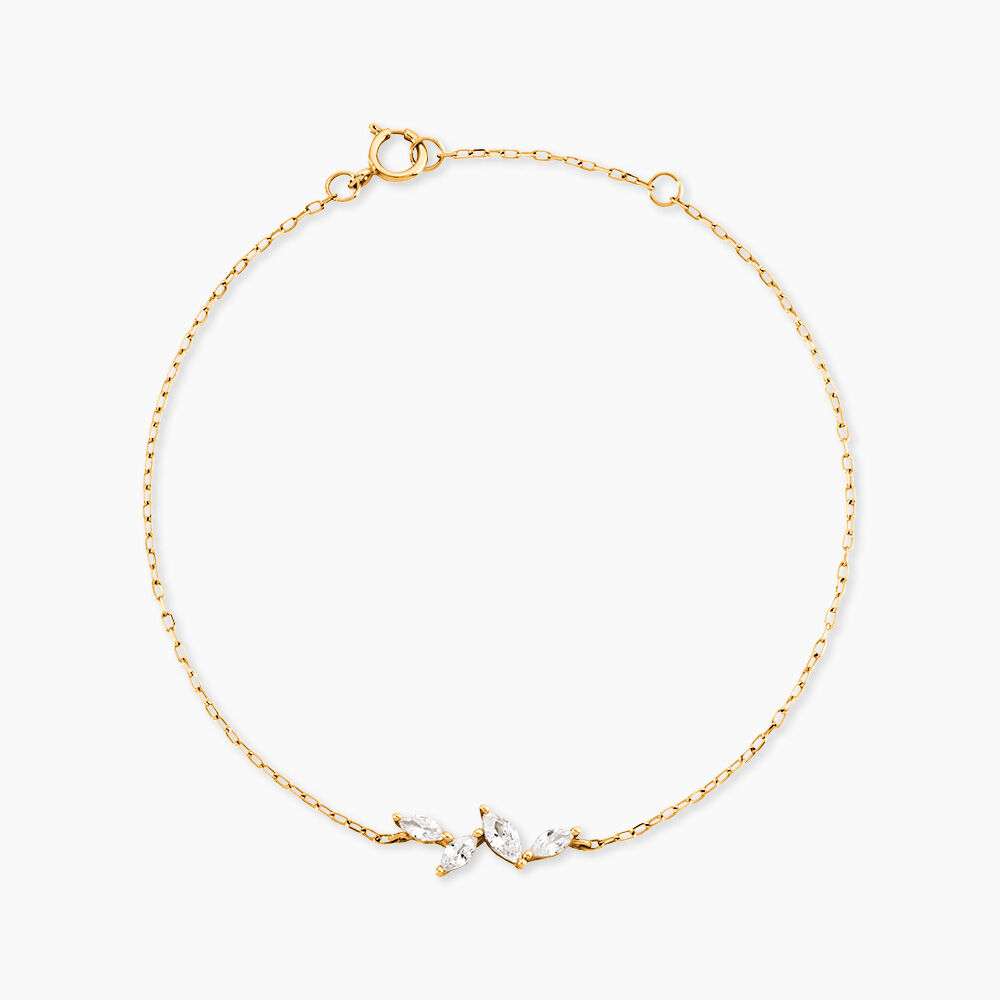 Bracelet Madelia Or Jaune Oxyde De Zirconium - Bracelets cha&icirc;nes Femme | Marc Orian