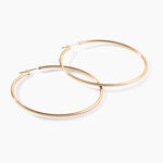 Cr&eacute;oles Ada Lisse Plaqu&eacute; Or Jaune - Grosses cr&eacute;oles Femme | Marc Orian