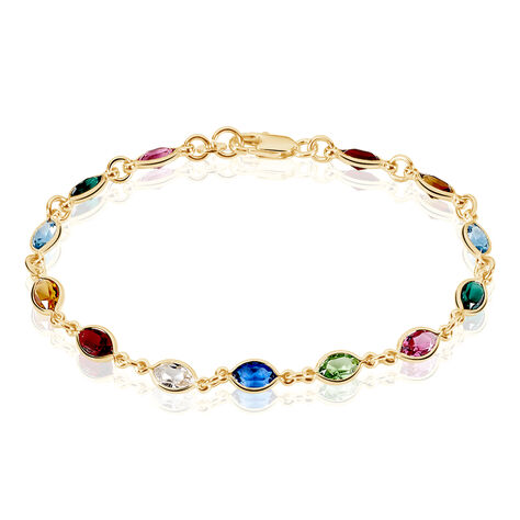 Bracelet Ilvaae Plaqué Or Jaune Pierre De Synthese - Bracelets chaînes Femme | Marc Orian