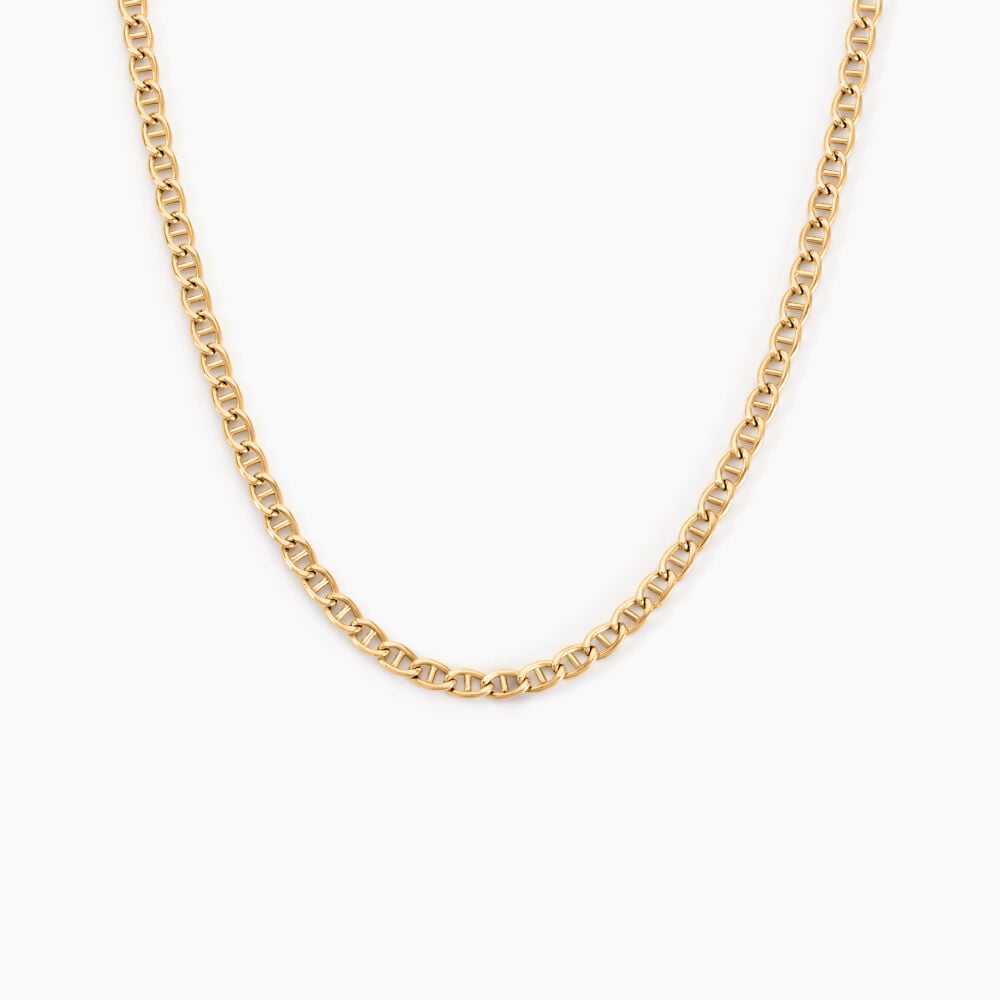 Collier Or Jaune Capucin Maille Marine - Chaines Femme | Marc Orian