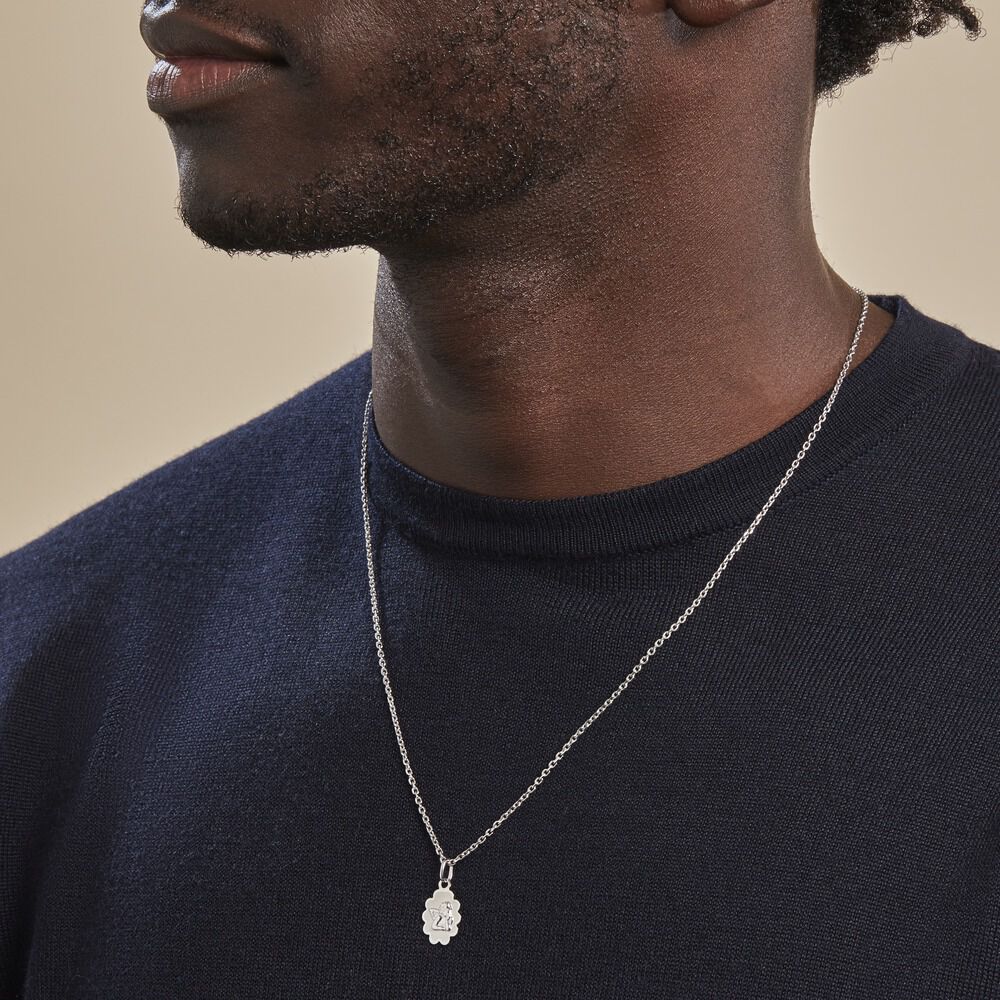 Pendentif Ange Nuage Or Blanc - Bijoux personnalisés Famille | Marc Orian