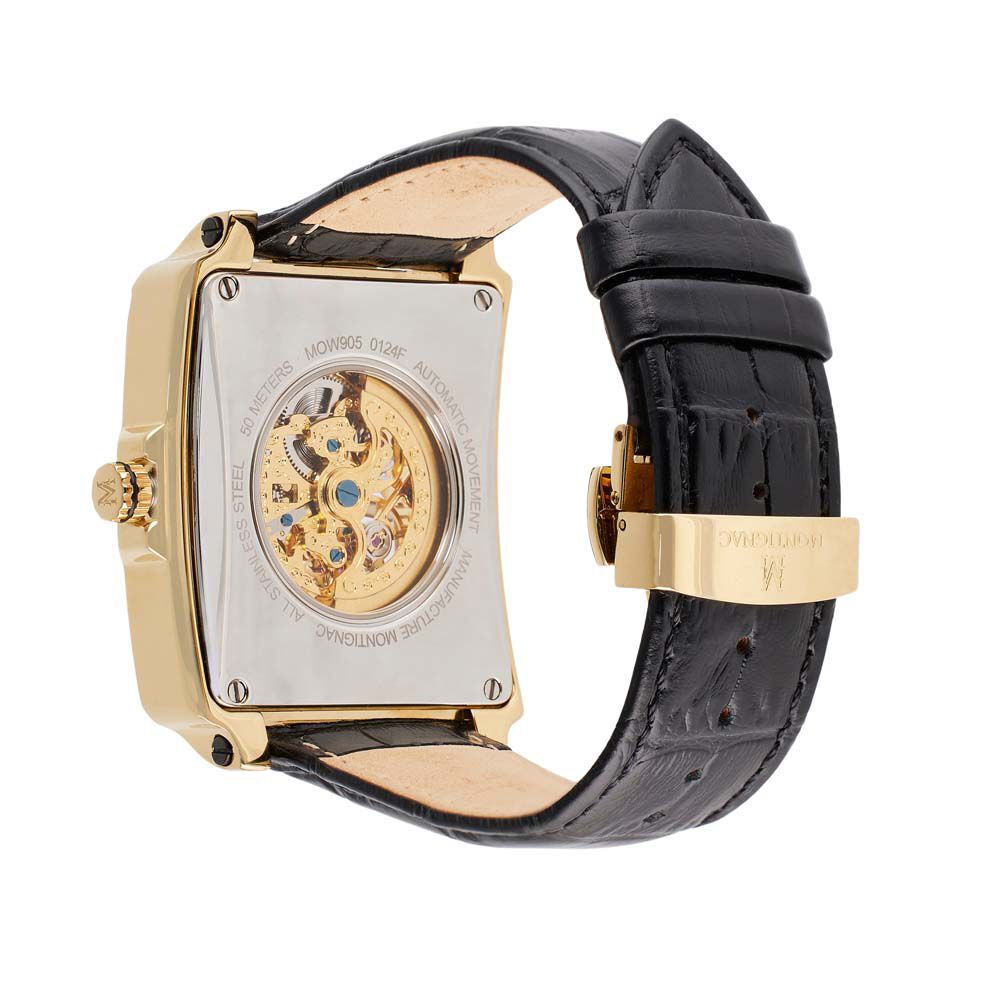 Montre Montignac Square Automatique Doré - Montres automatiques Homme | Marc Orian