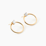Bijoux D'oreilles Plaqu&eacute; Or Jaune Amariah Oxydes De Zirconium - Piercings d'oreilles Femme | Marc Orian