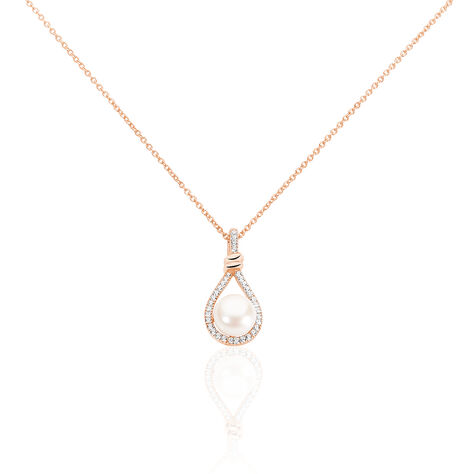 Collier Ghyslene Argent Blanc Perle De Culture Et Oxyde De Zirconium - Colliers Femme | Marc Orian