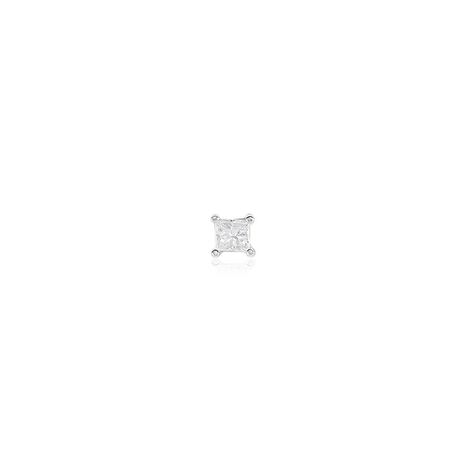 Boucle D'oreille Puces Myralie Or Blanc Diamant - Puces Femme | Marc Orian