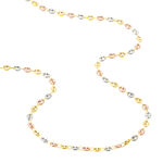 Collier Maille Dami Maille Grain De Cafe Or Tricolore - Chaines Femme | Marc Orian