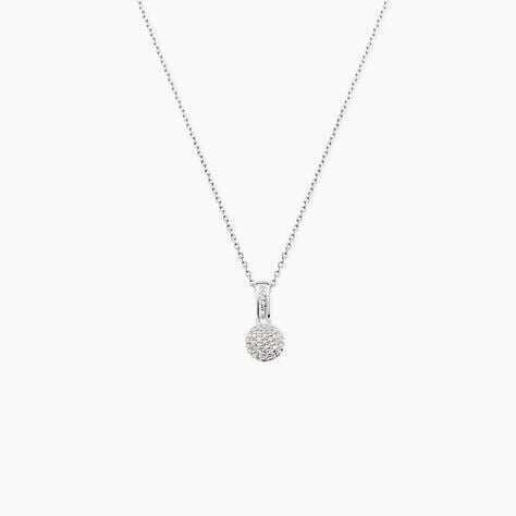 Collier Lisyae Or Blanc Diamant - Colliers avec pierres Femme | Marc Orian