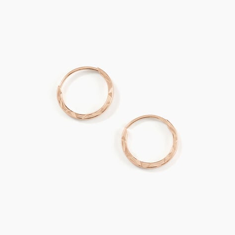 Cr&eacute;oles Valerina Or Rose - Cr&eacute;oles Femme | Marc Orian