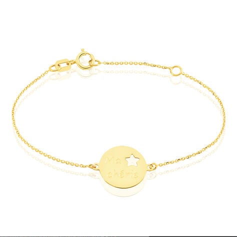 Bracelet Omelia Message Or Jaune - Bracelets Medailles Enfant | Marc Orian