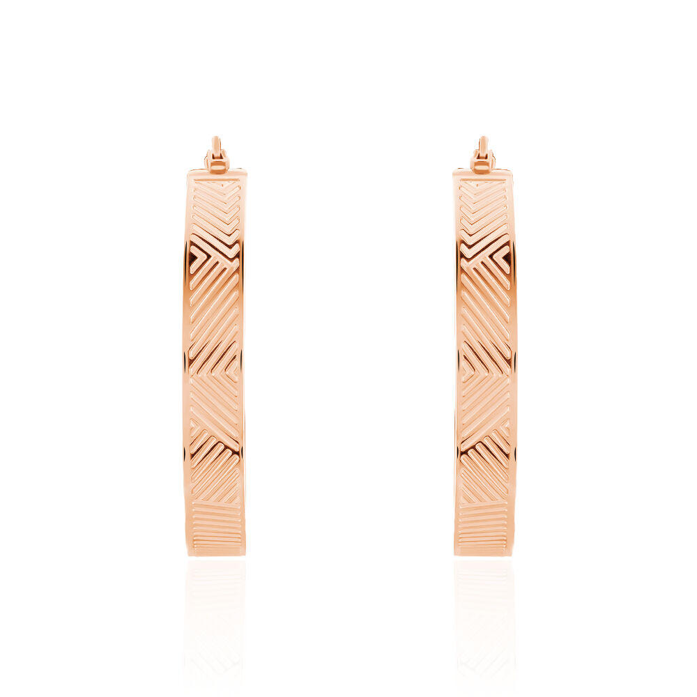 Créoles Sirine Acier Rose - Créoles Femme | Marc Orian