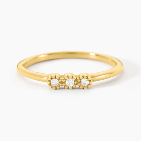 Bague Sheima Acier Jaune Cristal - Bijoux fantaisie Femme | Marc Orian