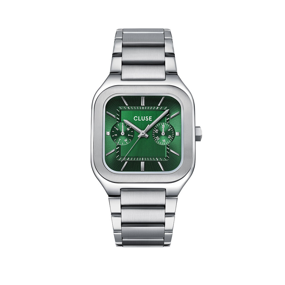 Montre Cluse Quadrus Multifonction Vert - Montres &eacute;tanches Homme | Marc Orian