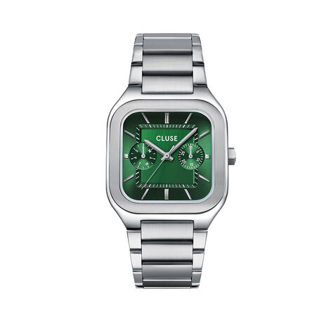 Montre Cluse Quadrus Multifonction Vert - Montres &eacute;tanches Homme | Marc Orian