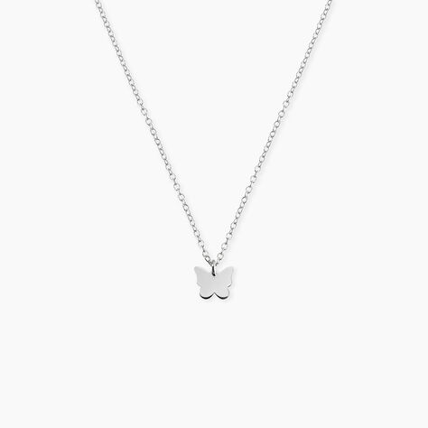 Collier Papilio Argent Blanc - Colliers ras du cou Femme | Marc Orian