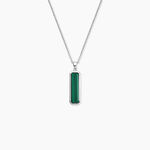 Collier Stones Argent Blanc Malachite - Colliers avec pierres Homme | Marc Orian