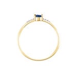 Bague Jehane Or Jaune Saphir Et Diamant - Solitaires Femme | Marc Orian