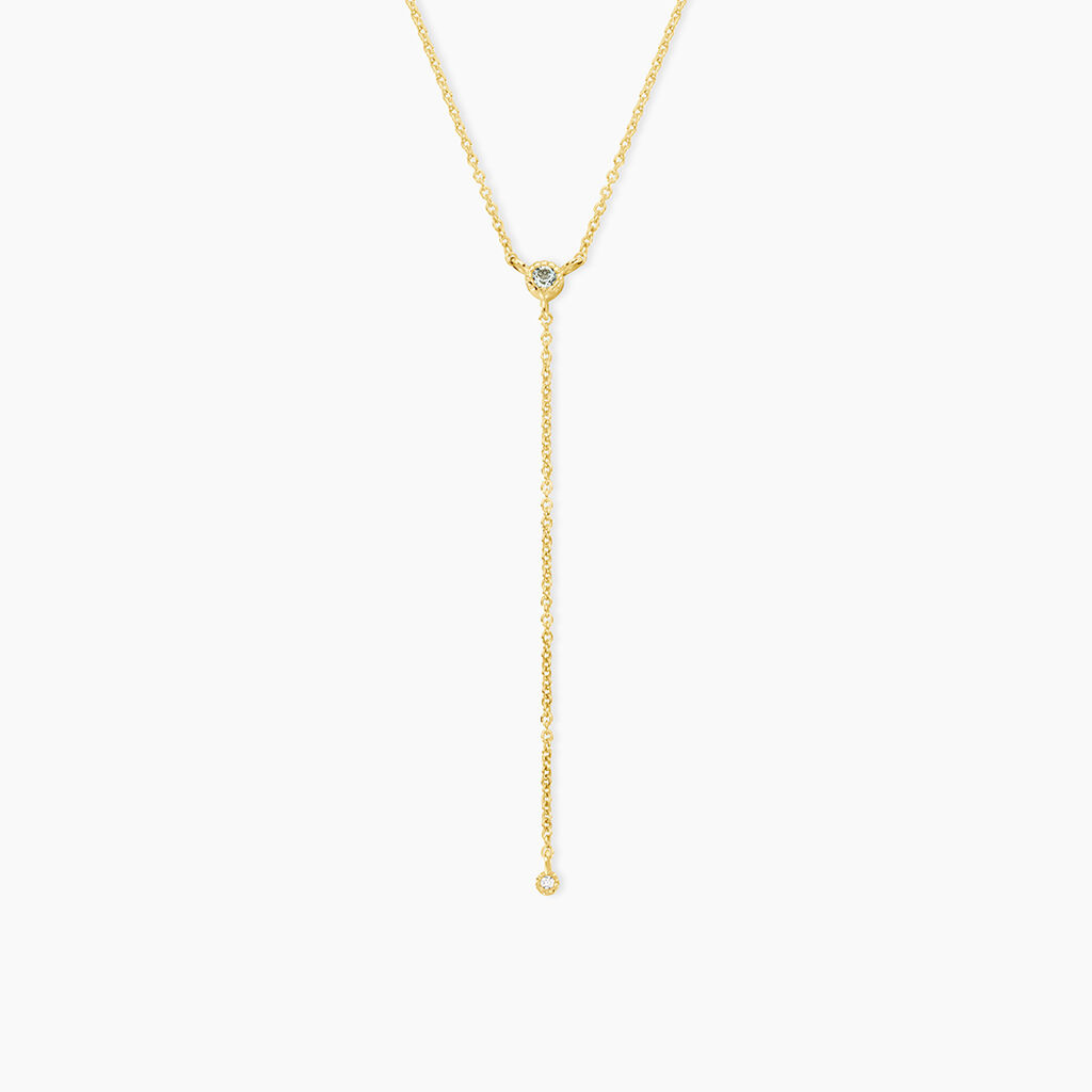Collier Poem Argent Jaune Oxyde De Zirconium Topaze - Colliers avec pierres Femme | Marc Orian