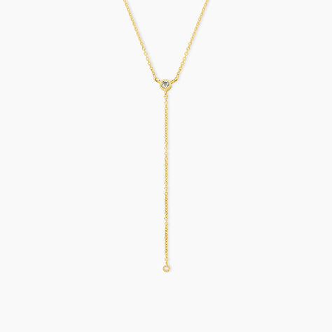 Collier Poem Argent Jaune Oxyde De Zirconium Topaze - Colliers avec pierres Femme | Marc Orian