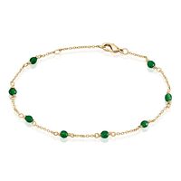 Bracelet Calliope Plaqué Or Doré Agate