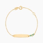 Bracelet Identit&eacute; Mellie Or Jaune - Gourmettes Enfant | Marc Orian