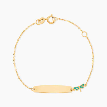 Bracelet Identit&eacute; Mellie Or Jaune