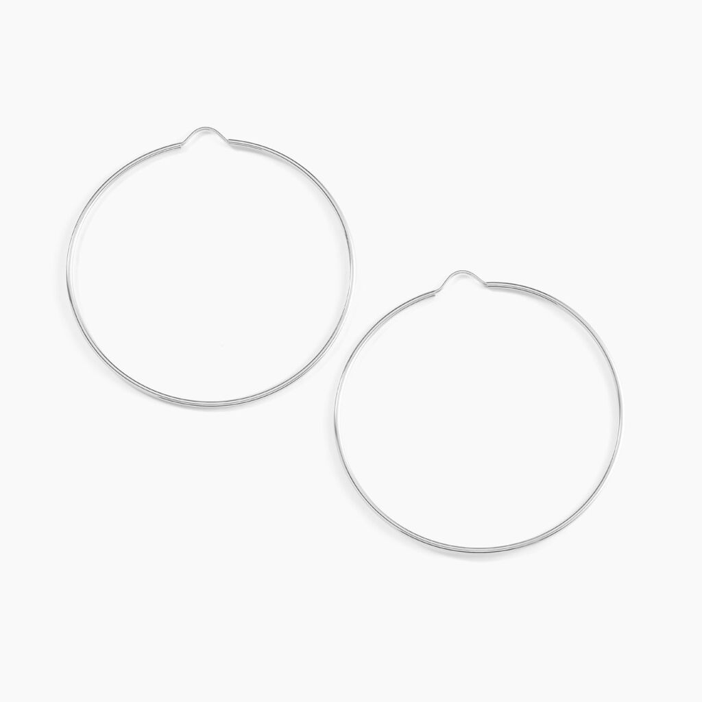 Créoles Dominae Or Blanc - Créoles Femme | Marc Orian