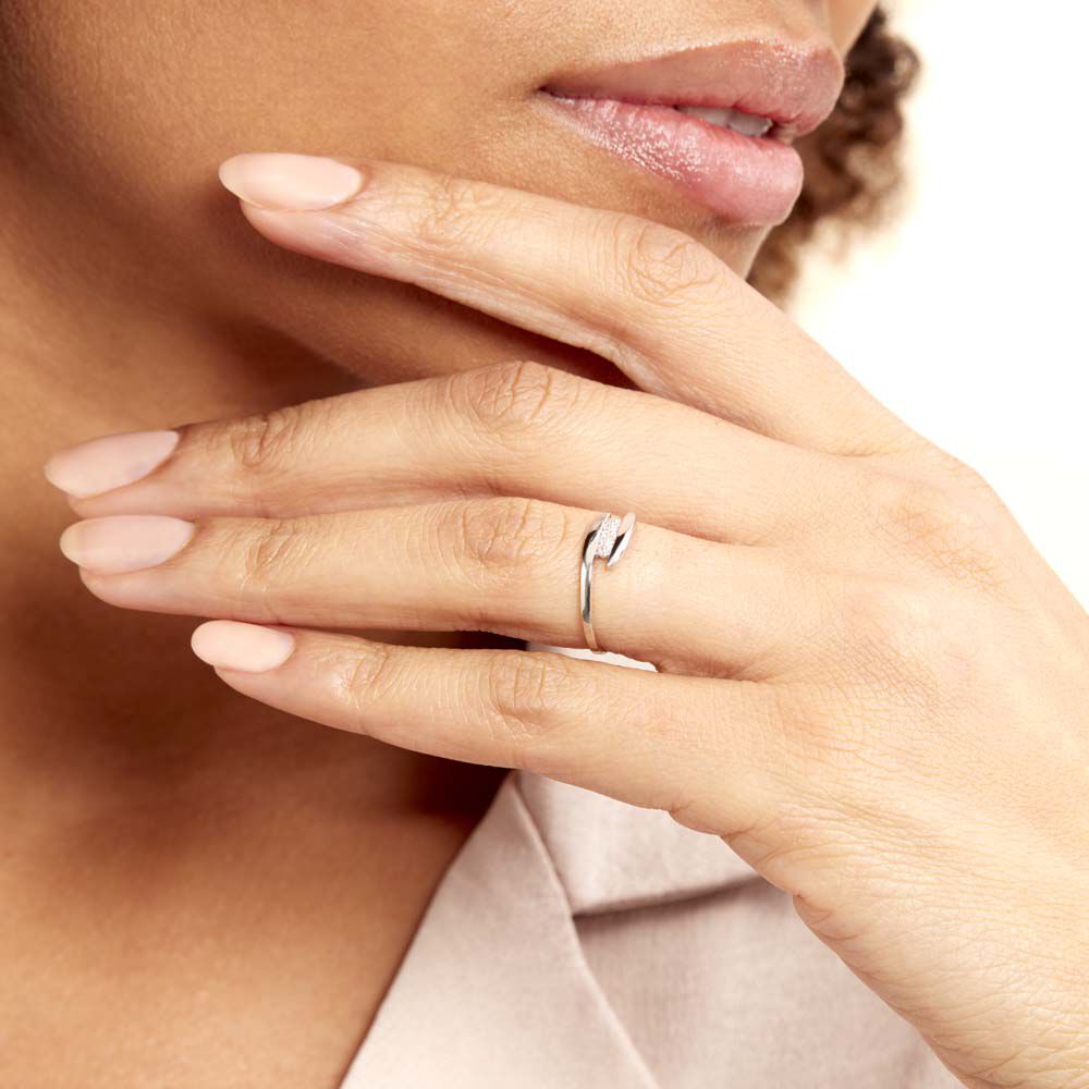 Bague Delphine Or Blanc Diamant - Parures de mariage Femme | Marc Orian