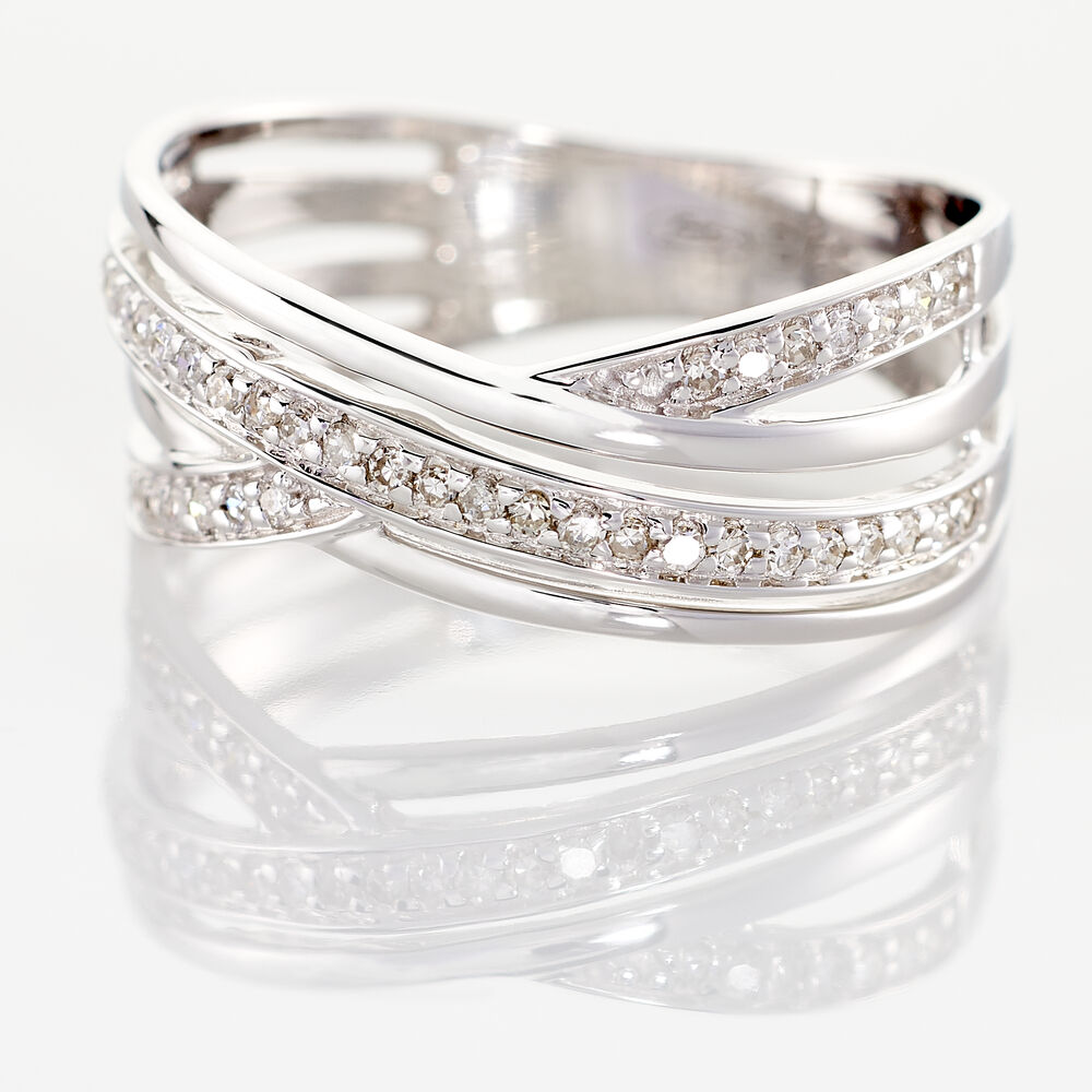 Bague Corilitia Or Blanc Diamant - Bagues pierres précieuses Femme | Marc Orian