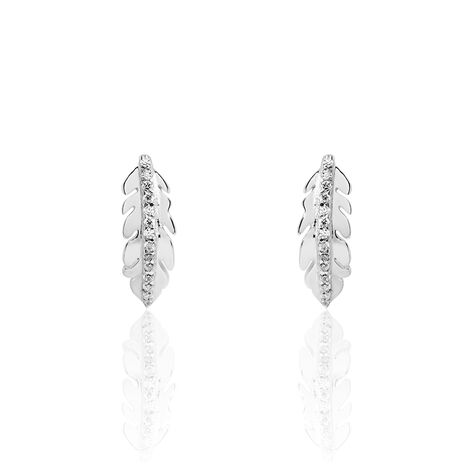 Boucles D'oreilles Pendantes Cynthia Argent Blanc Oxyde De Zirconium - Boucles d'oreilles Pendantes Femme | Marc Orian