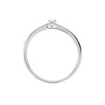 Bague Solitaire Or Blanc Flora Diamant - Solitaires Femme | Marc Orian