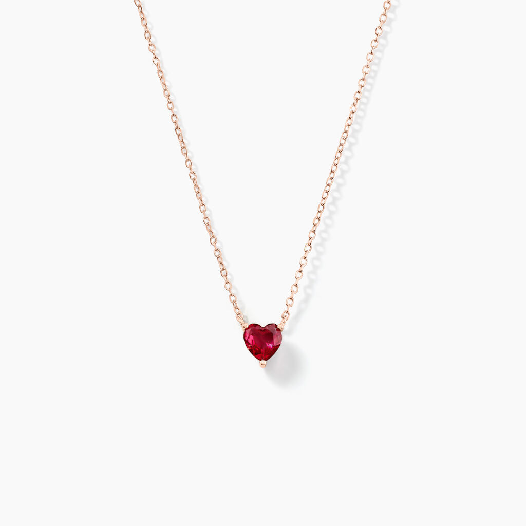 Collier Kelvyn Argent Rose Oxyde - Colliers avec pierres Femme | Marc Orian