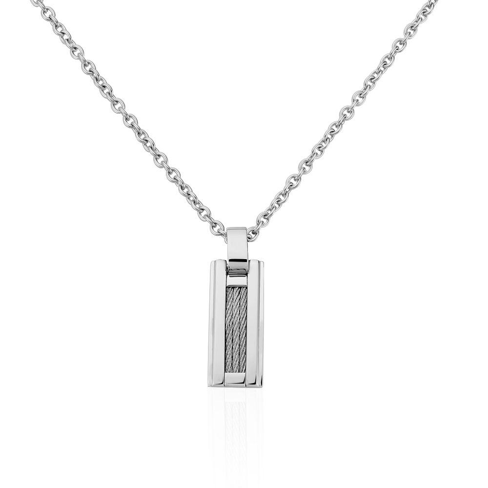 Collier Acier Blanc - Colliers fantaisie Homme | Marc Orian