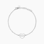Bracelet Argent Blanc Nalani - Bracelets fantaisie Femme | Marc Orian