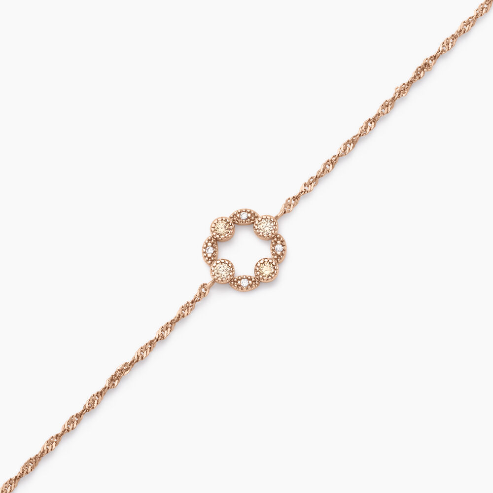 Bracelet Eugenie Argent Rose Oxyde De Zirconium - Bracelets chaînes Femme | Marc Orian