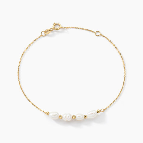 Bracelet Bron Or Jaune Perle De Culture - Bracelets cha&icirc;nes Femme | Marc Orian