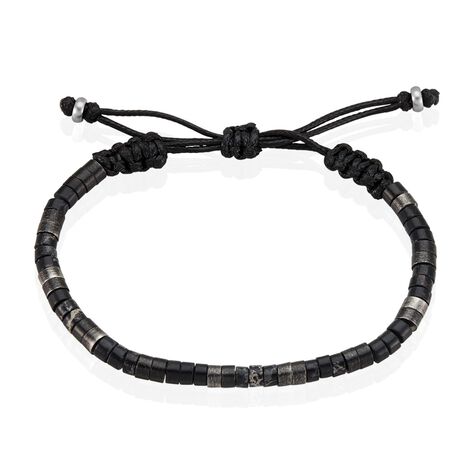 Bracelet Phebus Him Acier Noir Pierres Synthetiques - Bracelets cordons Homme | Marc Orian