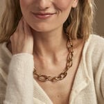 Collier Hennie Acier Dor&eacute; - Colliers fantaisie Femme | Marc Orian