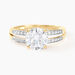 Bague Solitaire Or Jaune Anthyme Oxyde De Zirconium - Solitaires Femme | Marc Orian